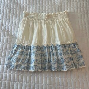 Francesca’s Embroidered mini skirt